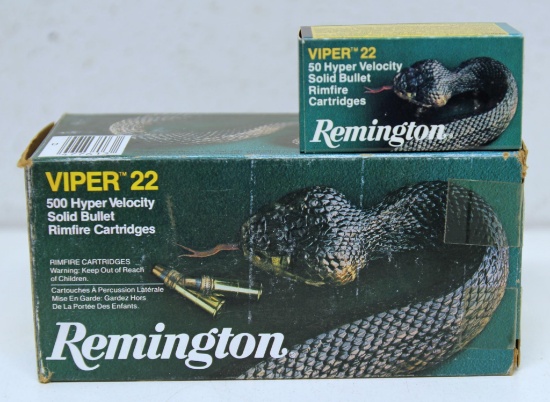 Brick Box Missing One Box (9 Boxes Total) Remington Ammunition Viper .22 LR Hyper Velocity