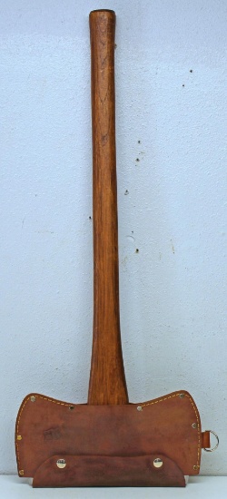 Vintage Double Bit Axe Made in Sweden Marked 3 1/2 with 29 1/2" Handle