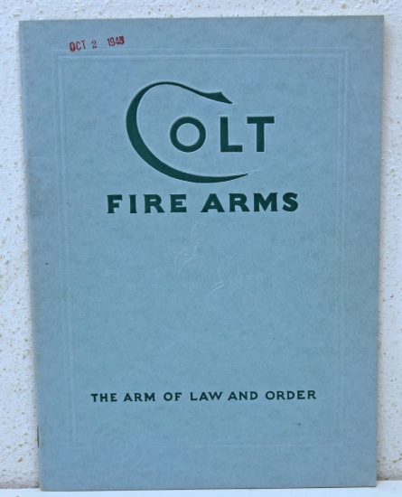 Colt Fire Arms Catalog with Price List 1941