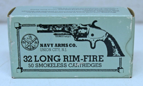 Full Box Navy Arms Co. Ammunition .32 Long Rim Fire Cartridges