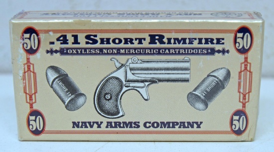 Full Box Navy Arms Co. Ammunition .41 Short Rim Fire Cartridges