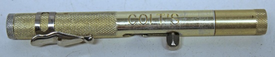 Colt's Tear Gas or Flare Gun, This pen like gun will shoot both flare and tear gas cartridges, 5"