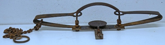 Oneida Newhouse Animal Trap Co. No. 4 Double Long Spring Leg Hold Trap