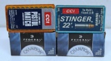 2 Full Boxes Federal Ammunition .22 LR, Full Box C-C-I .22 LR Pistol Match, Full Box C-C-I Stinger