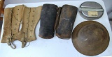 U.S. World War I Leggings, Mess Kit, Dough Boy Helmet