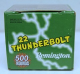 Full Box 500 Rounds Remington Ammunition 22 Thunderbolt .22 LR Cartridges