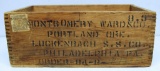 Old Wooden General Store Type Advertising Box, 
