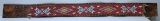 Native American Indian Beaded Leather Belt, 44 1/2