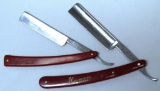 2 Red Imp Wedge Straight Razors - 132 Made in USA by Case, Other 133 Made for Morris Mfg. Co.,