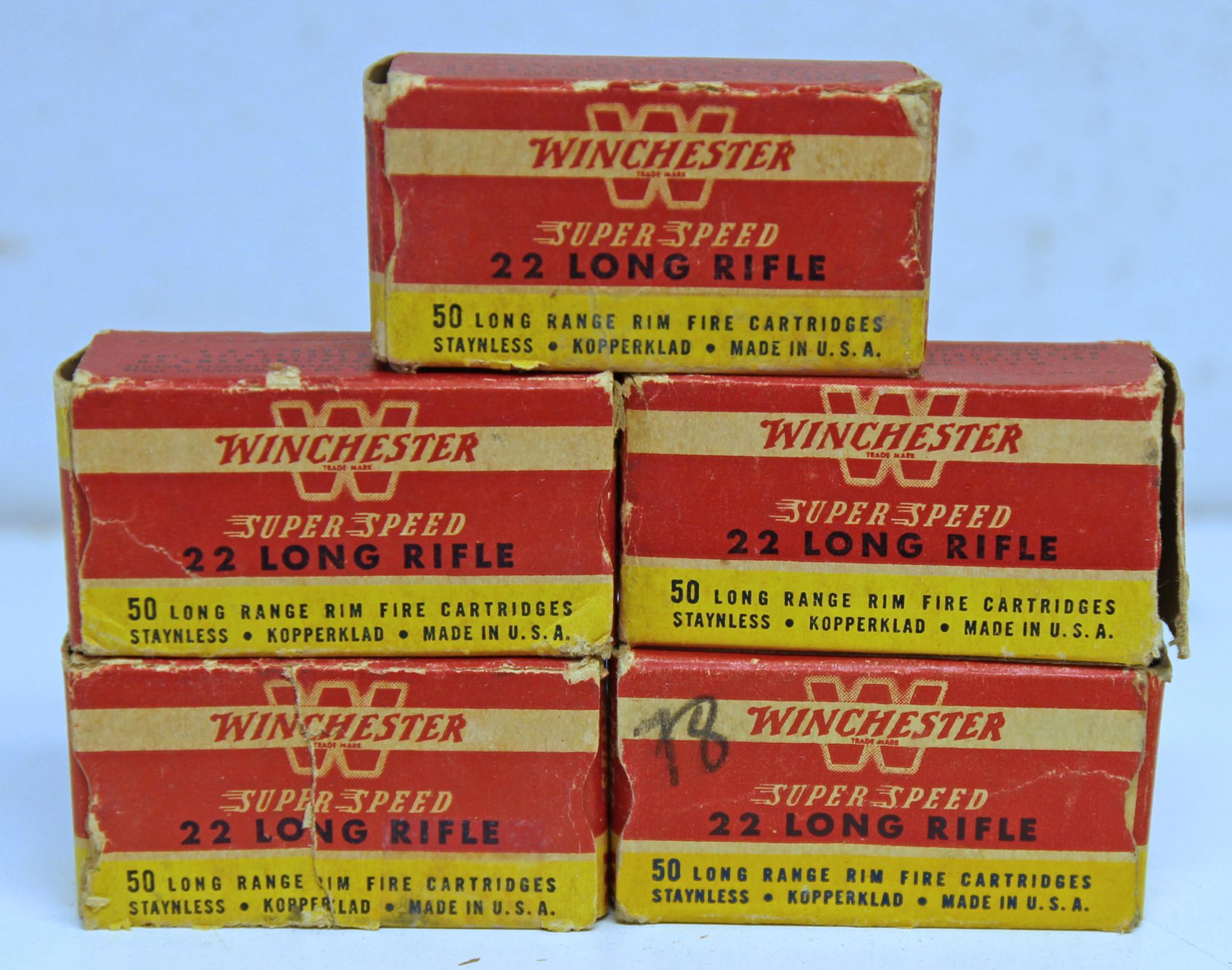 5 Full Vintage Boxes Winchester Super Speed .22 | Proxibid 5 Full Vintage Boxes Winchester Super Speed .22 | Proxibid