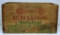 Remington Nitro Express Dog Bone Box 20 Ga. Shotshells Wooden Ammo Box...