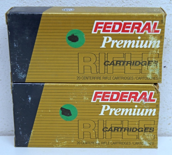 2 Full Boxes Federal Premium .257 Roberts "+P" 120 gr. Nosler Partition Cartridges Ammunition...