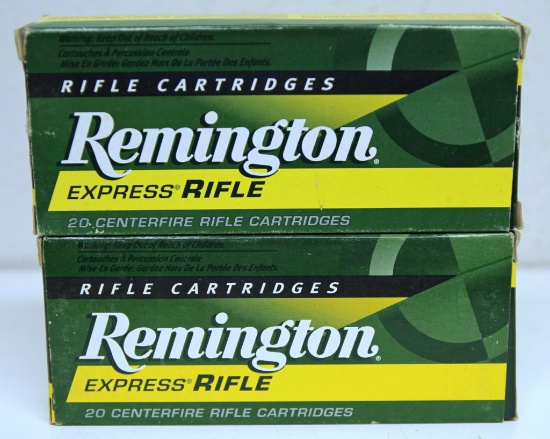 2 Full Boxes Remington .223 Remington 55 gr. Pointed SP Cartridges Ammunition...