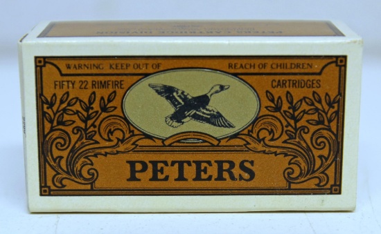 Full Vintage Box Peters .22 LR Shot Cartridges Ammunition...