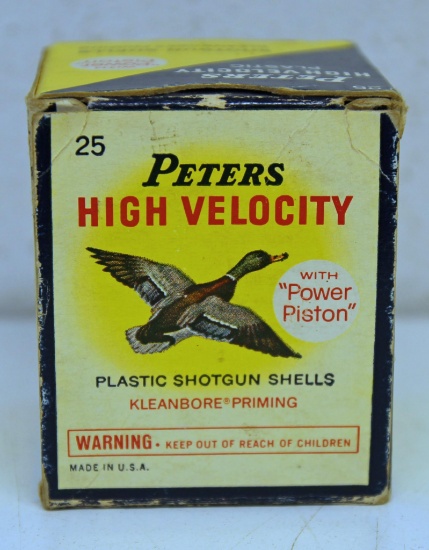 Partial Vintage Box of 24 Peters High Velocity .410 Ga. 3" Shotshells Ammunition...