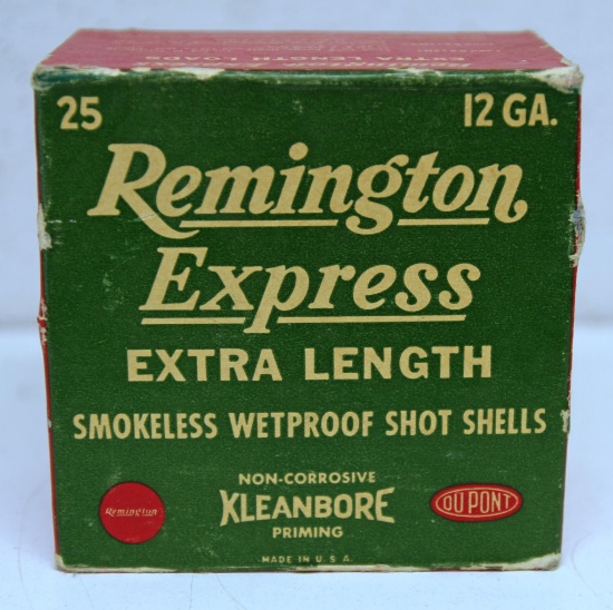 Full Vintage Box Remington Express 12 Ga. 3" Magnum Shotshells Ammunition...