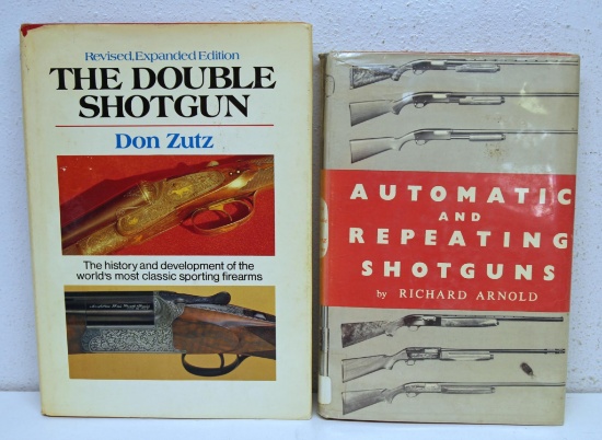 2 Vintage Shotgun Books - Automatic And Repeating Shotguns by Richard Arnold, The Double Shotgun by