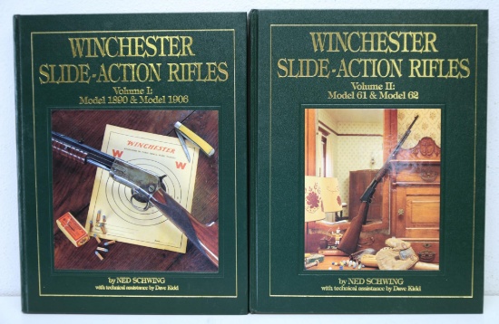 Firearms Books - 2 Volume Set Winchester Slide-Action Rifles by Ned Schwing - Volume I: Model 1890 &