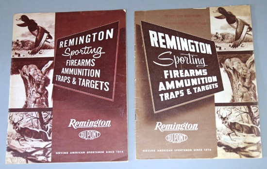 2 1950's Remington Sporting Firearms Ammunition Traps & Targets Catalogs...