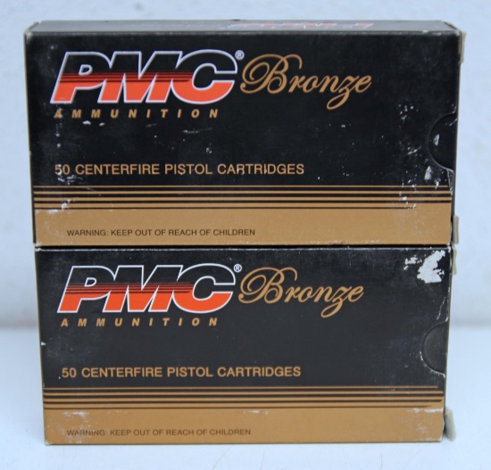 2 Full Boxes PMC Bronze .40 S&W Cartridges Ammunition - 165 gr. and 180 gr....
