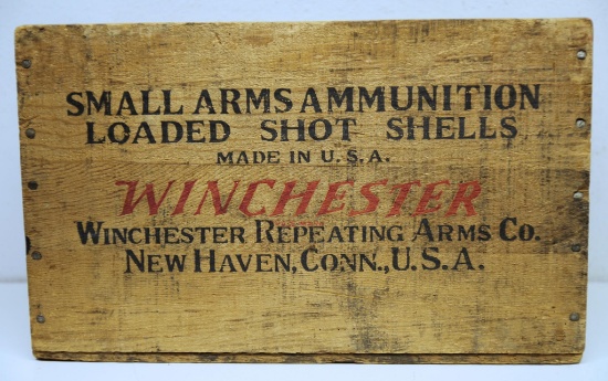 Winchester Ranger 12 Ga. Shotshells Wooden Ammo Box...
