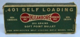 Full Vintage Remington Dog Bone Box .401 Winchester Self-Loading 200 gr. Cartridges Ammunition - box