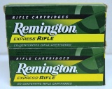 2 Full Boxes Remington .223 Remington 55 gr. Pointed SP Cartridges Ammunition...