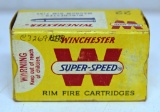 Full Vintage Box Winchester Super-Speed .22 Winchester Magnum Rim Fire JHP Cartridges Ammunition...