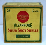 Full Vintage Box Remington Shur Shot 12 Ga. 2 3/4