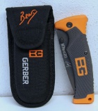 Gerber Bear Grylls...Folding Knife with Nylon Sheath 3 1/2