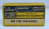 Full Vintage Box C-I-L Super-Clean .22 Automatic Cartridges Ammunition for Winchester Model 1903...