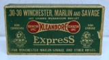 Rare! Full Vintage Remington Dog Bone Train Engine Box .30-30 Winchester Cartridges Ammunition...