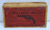 Full Vintage Two Piece Box Winchester .38 S&W Cartridges Ammunition...