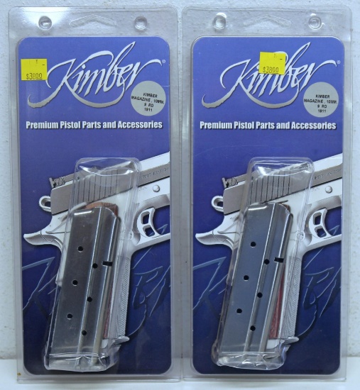 2 New Kimber...10 mm 9 Round 1911 Pistol Magazines...