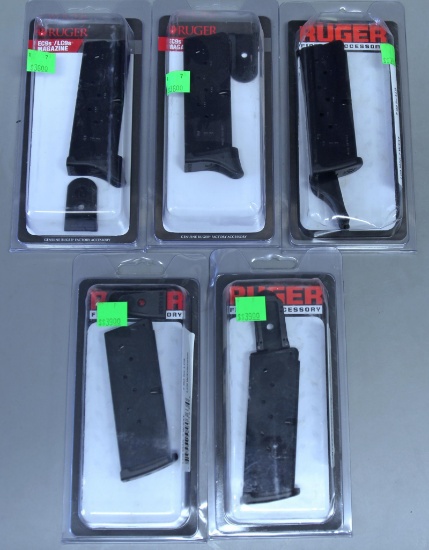 5 New Ruger...9 mm 7 Round Pistol Magazines for LC9...