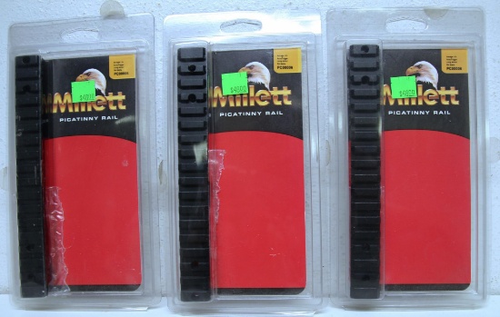 3 New Millet Picatinny Rails Savage 110 AccuTrigger...Long Action Right Hand Matte PC00006...