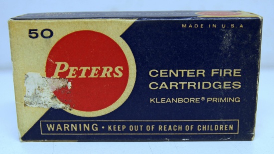 Full Vintage Box Peters .32 Short Colt Cartridges Ammunition...