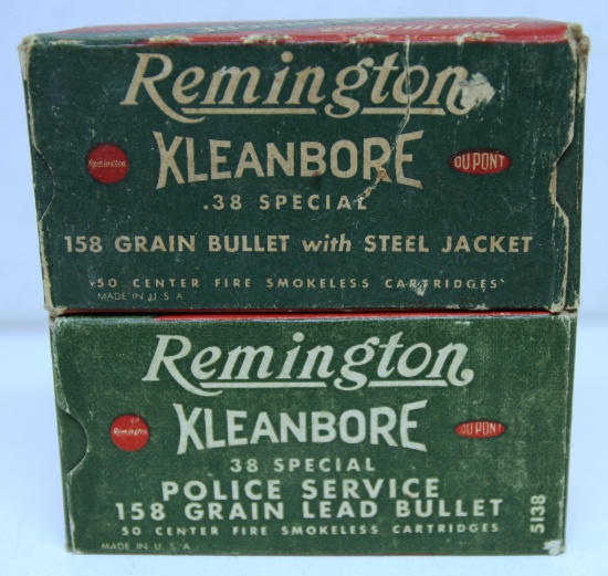 2 Full Vintage Boxes Remington .38 Special Cartridges Ammunition...