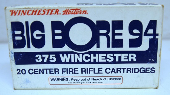 Full Box Winchester Western Big Bore 94 .375 Winchester 200 gr. Power-Point Cartridges Ammunition...