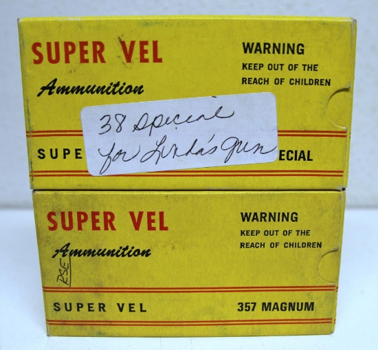 Full Box Super Vel .357 Mag. 110 gr. JHP Cartridges Ammunition and Partial Box of 42 Super Vel .38
