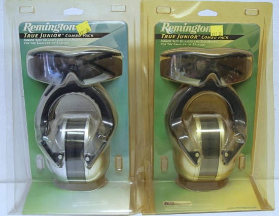 2 New Sets Remington Junior Combo Pack Shooting Glasses and Ear Muffs...