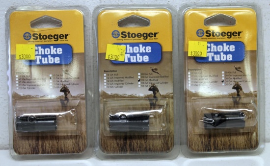 3 Stoeger Choke Tubes for 20 Ga. - Improved Cylinder, Modified, Improved Modified