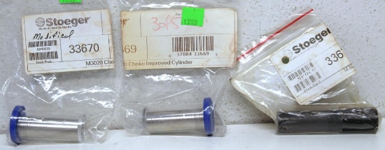 3 New Stoeger Choke Tubes for 20 Ga. - Modified, Improved Cylinder, Full Turkey...