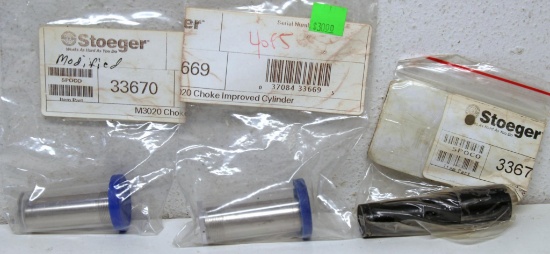 3 New Stoeger Choke Tubes for 20 Ga. - Modified, Improved Cylinder, Full Turkey...