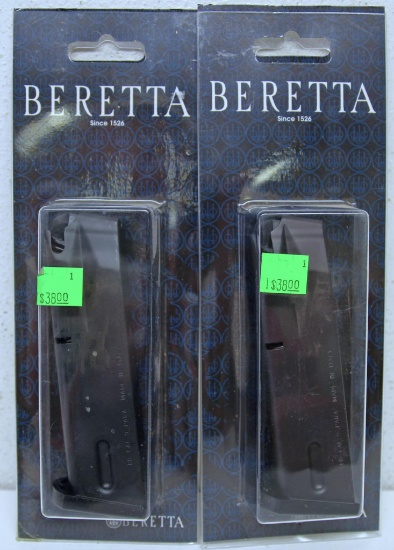 2 New Beretta 9 mm Magazines...