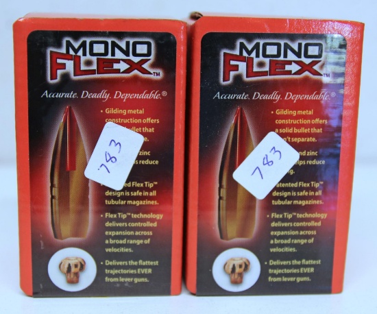 2 Full Sealed Boxes Hornady Mono Flex .30 Cal. .308" 140 gr. Bullets for Reloading...