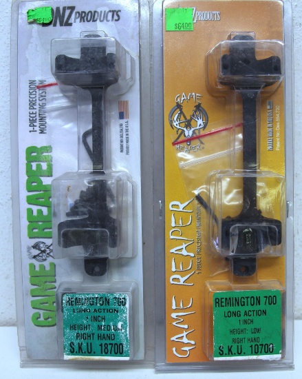 2 New DNZ Products Game Reaper One Piece Precision 1" Scope Mounting System for Remington .700 Long