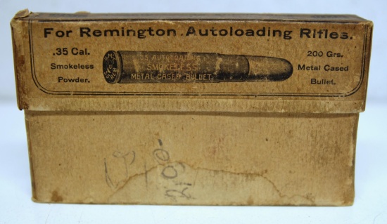 Full Vintage Two Piece Box UMC .35 Autoloading...Cartridges Ammunition...