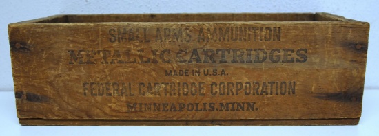 Wooden Ammo Box Federal Airline Xcess Speed .22 Short Cartridges...