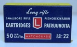 Full Vintage Box Lapua...Made in Finland .22 LR Match Grade Cartridges Ammunition...